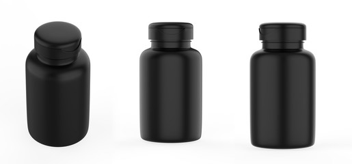 3D rendering Mock up jar for Packaging template on white background. 3d illustration