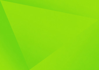A green triangular geometric background with subtle gradients and copy space