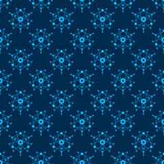Pattern seamless pattern in the style of the tabs on a dark blue background. High-tech background texture technology. Vector illustration EPS 10.