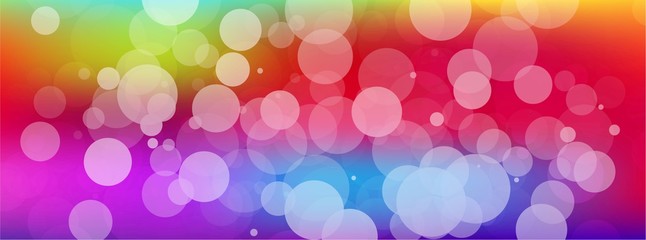 Abstract colorful bokeh background