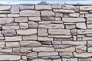 Natural stone wall texture background material of industry building construction