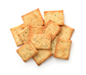 Garlic, rosemary and sea salt crackers
