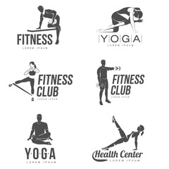 Fitness, Aerobic, workout exercise in gym