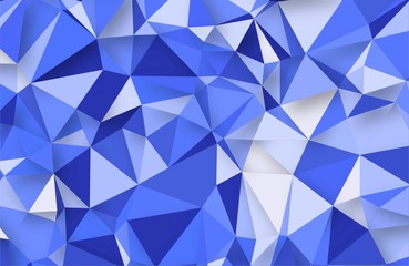 abstract blue mosaic background of geometric style