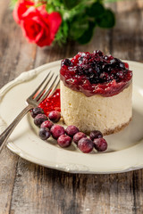 mini cake red berries chocolate ready to eat