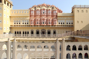 Fototapeta na wymiar Inside the Palace of Winds in Jaipur