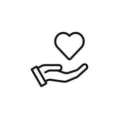 love icon, give your love icon vector illustration