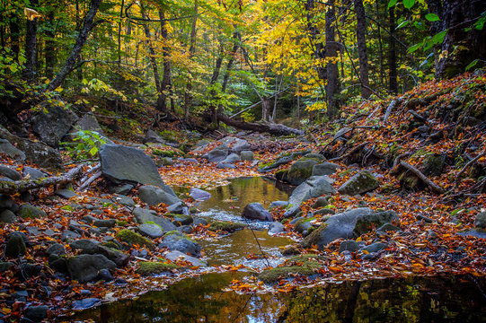 Waterfalls At Hunter Mountain Catskills Upstate New York Fall Foliage