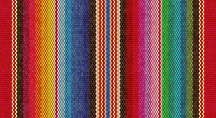  Deken strepen naadloze vector patroon. Achtergrond voor Cinco de Mayo feestdecor of etnisch Mexicaans stoffenpatroon © Mykola Mazuryk
