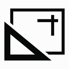 Icon construction and design. Vector icon.