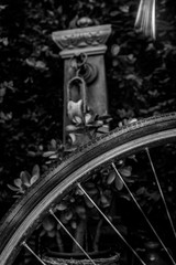 Fototapeta na wymiar Particolare di bicicletta d'epoca