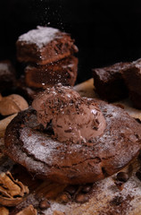 homemade chocolate brownie