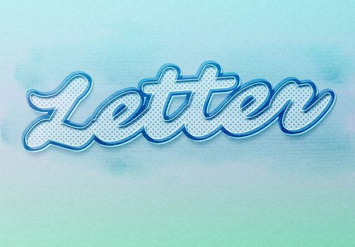 Pastel Style  Craft Texture Text Effect