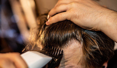 haircutting at home self clipper