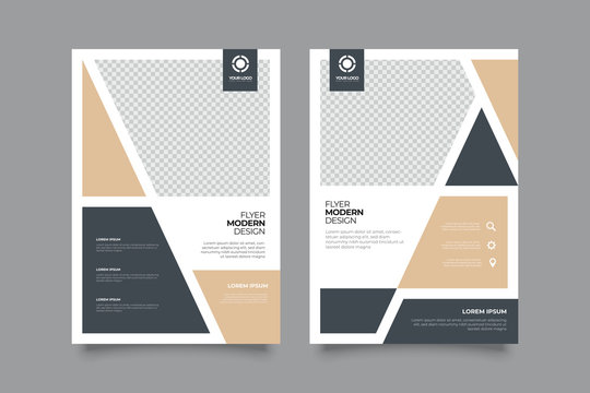 Creative abstract business flyer vector template design. Brochure design, cover modern layout, annual report, poster, flyer in A4 with colorful shapes for market with light background