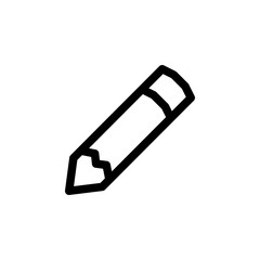 Pencil Education Outline Icon Logo Vector Illustration
