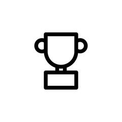 Trophy Education Outline Icon Logo Vector Illustration
