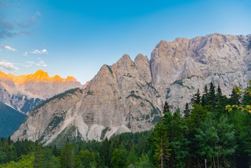 Fototapeta na wymiar Alps mountains in Slovenia