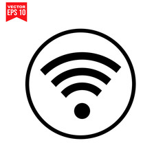 wi fi icon symbol Flat vector illustration for graphic and web design.
