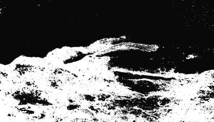 Rough black and white texture vector. Distressed overlay texture. Grunge background. Abstract textured effect. Vector Illustration. Black isolated on white background. EPS10.