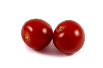 Two Red cherry tomato