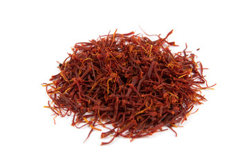 heap of dried saffron