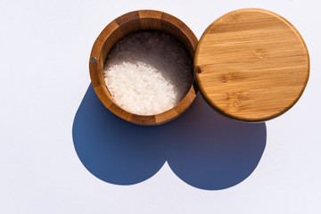 Sea Salt in a bamboo container
