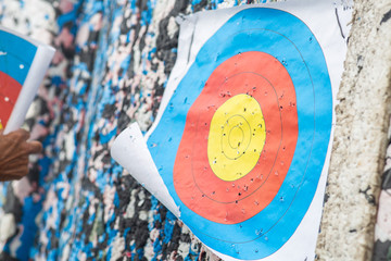 Used target for archery