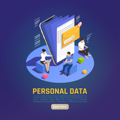 Personal Data Folder Background