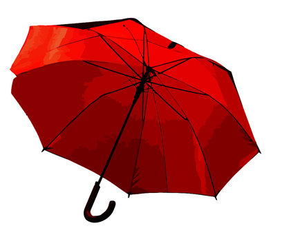 Chap&eacute;u de chuva vermelho
