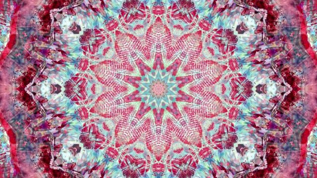 Beautiful Original Art therapy moving Mandala. Seamless loop psychotherapy. Geometric patterns to find or restore a sense of healthy mental balance. For yoga specialist, astrology, art therapist.