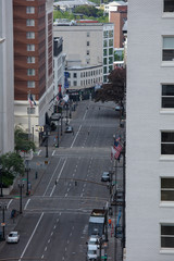 Overlook of portland downtown