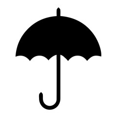 black umbrella with white background