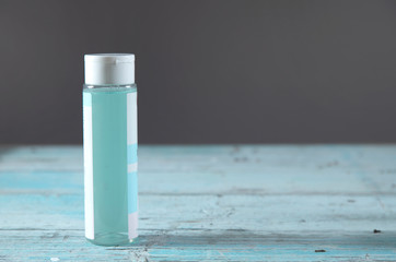 woman care products on the table