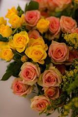 Obraz na płótnie Canvas Rose flowers, Rose flowers in vas