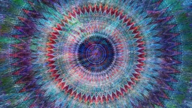 Fabulous Dreamlike Psychedelic Blur footage background of motion surface of trendy colorful original Abstraction Art pattern flow. Moving Seamless loop psychotherapy.