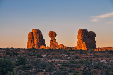 Sunset at Arches national Park