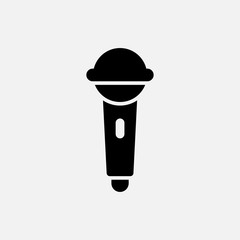 Microphone icon designed in a solid style