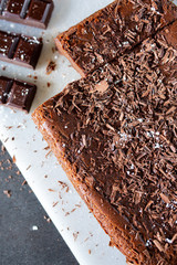 chocolate cake on a plate