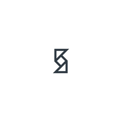  logo letter S monogram with a unique design