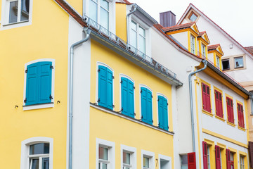 Fototapeta na wymiar facades of old houses in Bamberg, Germany