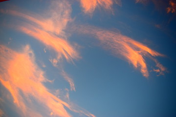 Weather picture with blue and white background and cold weather, sunny day, warm weather and hot weather.