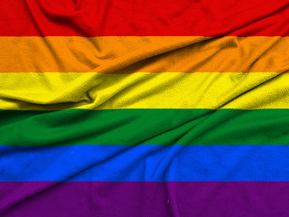 Blanked with the LGBT flag colors.