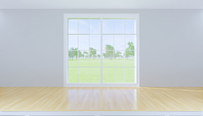 Fototapeta premium 3d wood counter window