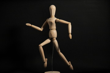 Drawing or photography wooden figure model