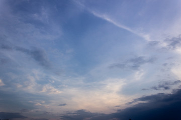 blue sky with clouds