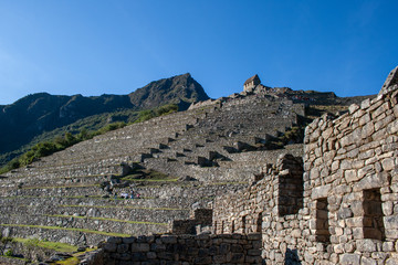 Fototapeta na wymiar Macchu picchu city, other beautiful and non seen sides of the temple