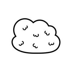 cloud sky icon, line style