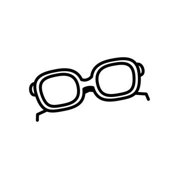 recommend clip art: cool glasses icon, line style