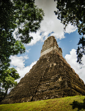 Mayan ruins at Tikal National Park, Guatemala, Central America